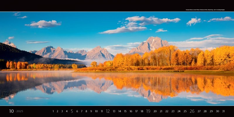 Kalendarz ścienny wieloplanszowy Panoramaphoto 2025 - exclusive edition - październik 2025