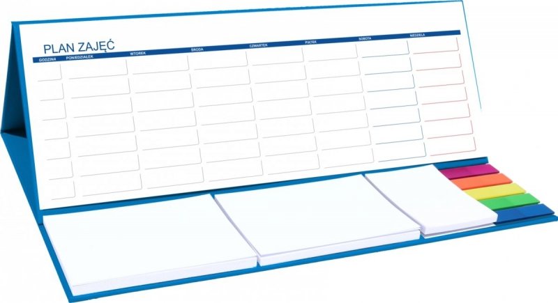 Kalendarz biurkowy z notesami i znacznikami MAXI na rok szkolny 2022/2023 - plan zajęć