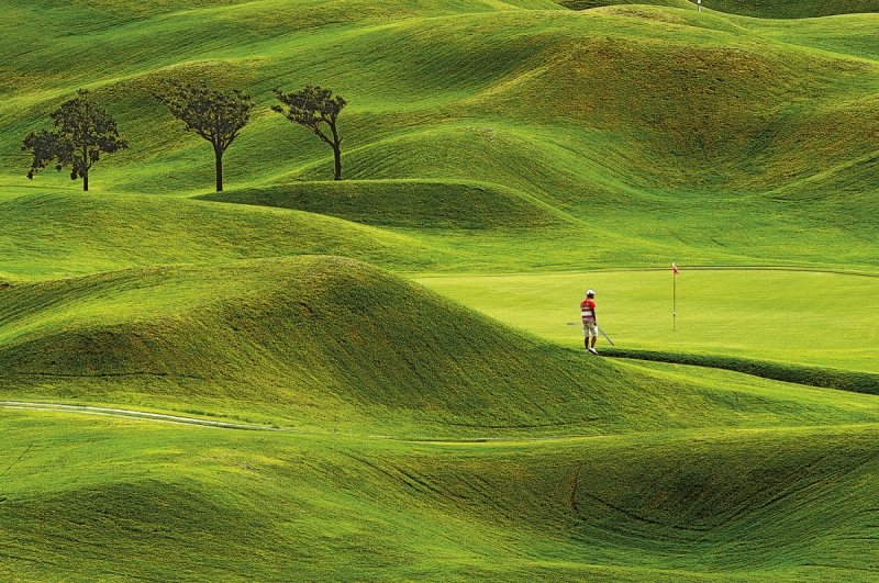 Kalendarz ścienny wieloplanszowy Golf 2025 - sierpień 2025