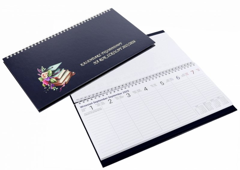 kalendarz na biurko dla nauczycieli na rok 2025/2026 tygodniowy