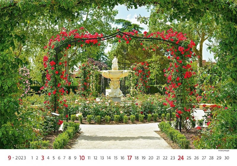 Kalendarz ścienny wieloplanszowy Gardens 2023 - wrzesień 2023