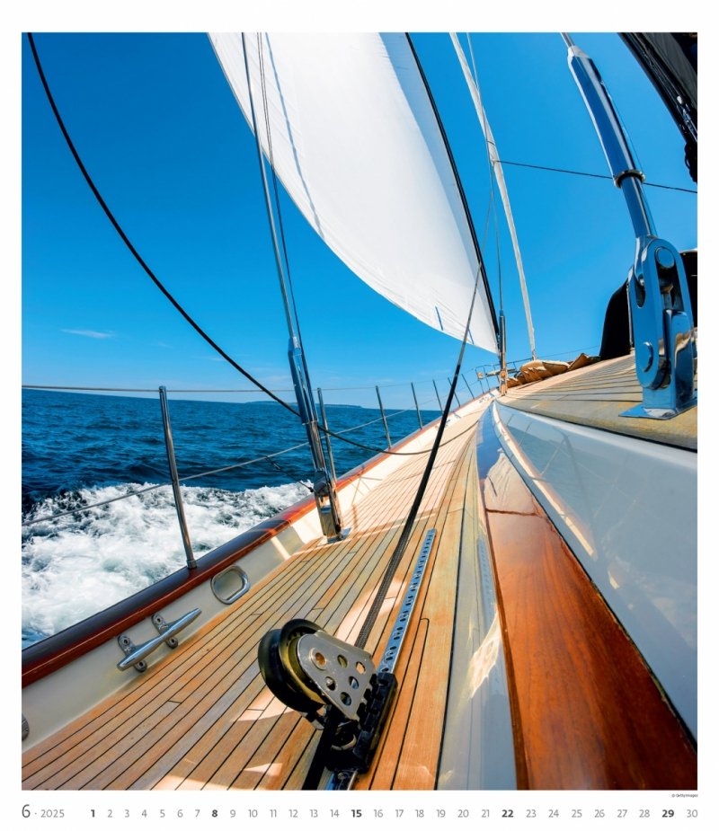 Kalendarz ścienny wieloplanszowy Sailing 2025 - exclusive edition - czerwiec 2025