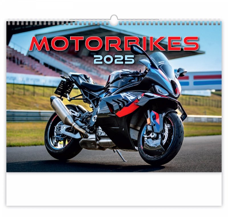 Okładka kalendarza ściennego Motorbikes 2025