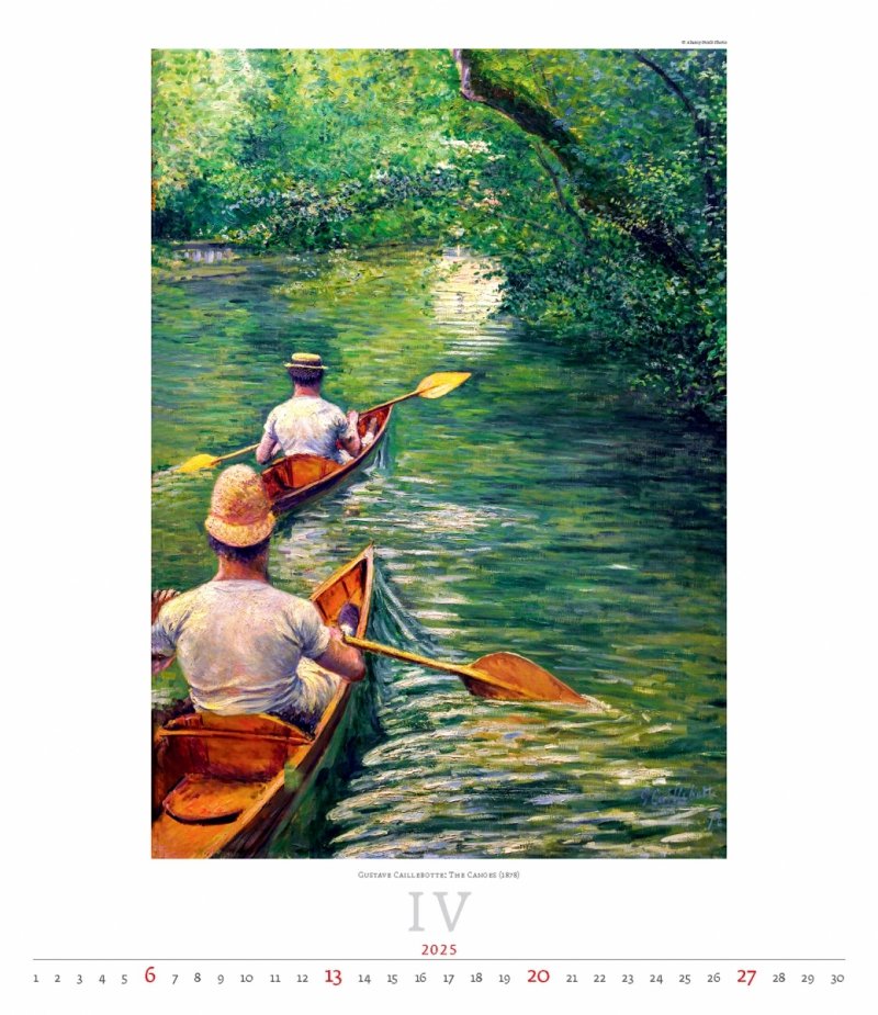Kalendarz ścienny wieloplanszowy Impressionism 2025 - exclusive edition - kwiecień 2025