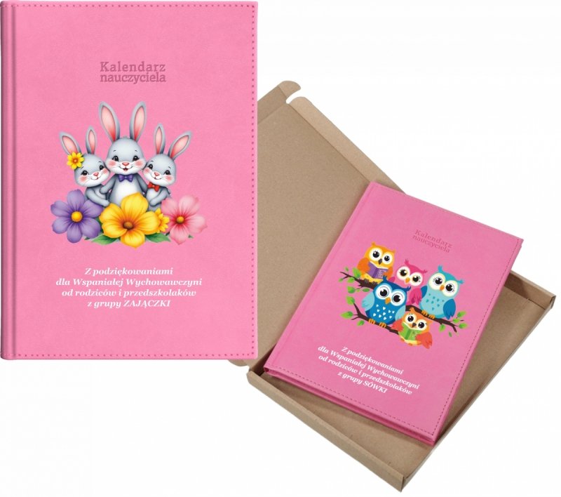 kalendarz dla nauczyciela na rok 2026/2027 z pudełkiem w komplecie