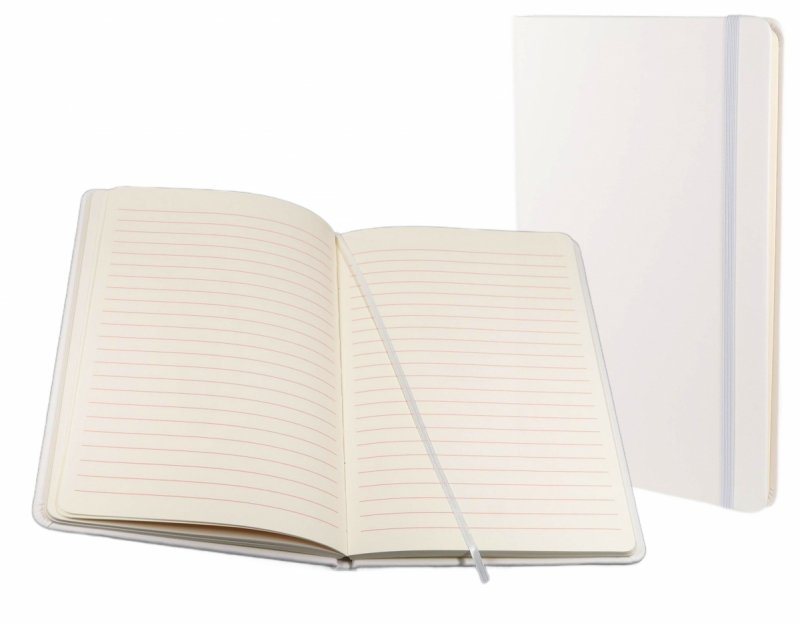 notes A5 w linię zamykany na gumkę 