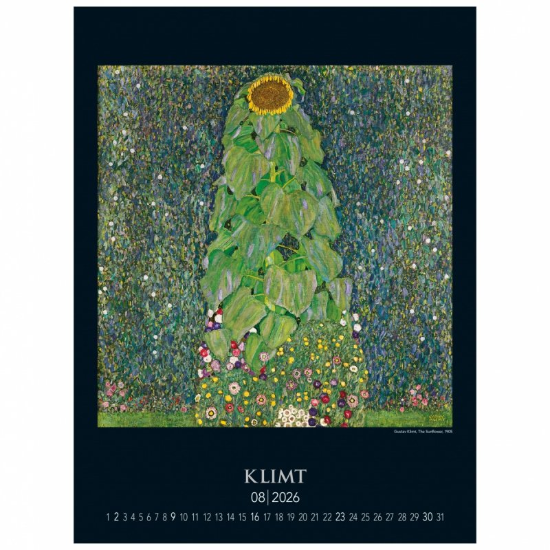 C05 Kalendarz ścienny wieloplanszowy Gustav Klimt 2026 Z NADRUKIEM