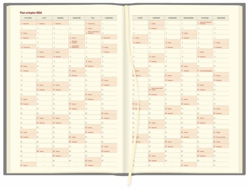 plan urlopów na rok 2026