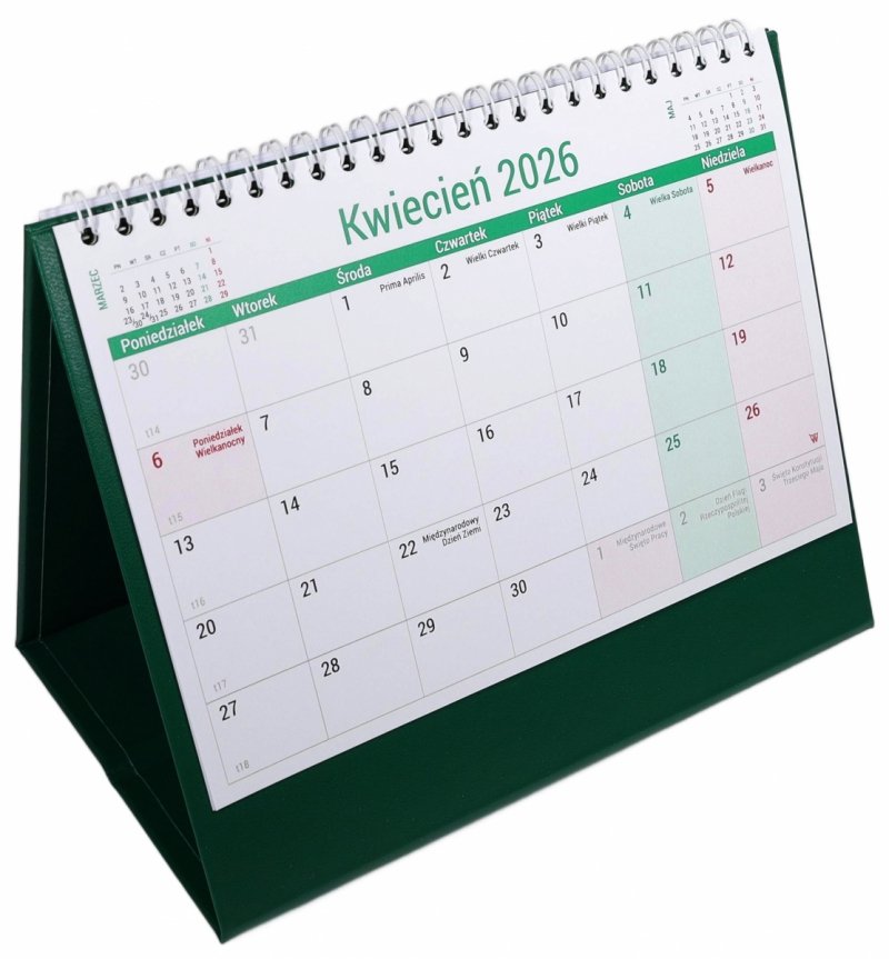 kalendarz biurkowy szkolny na rok 2025/26