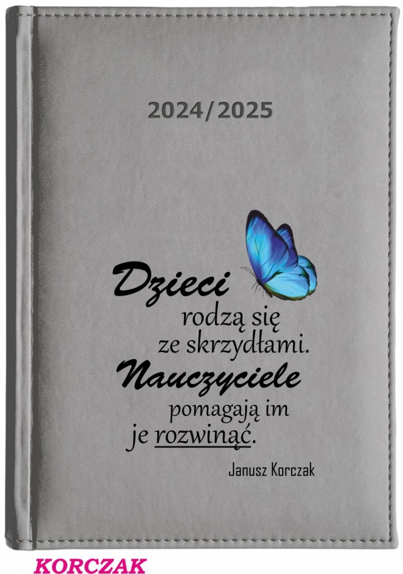 Kalendarz z nadrukiem na okładce - KORCZAK