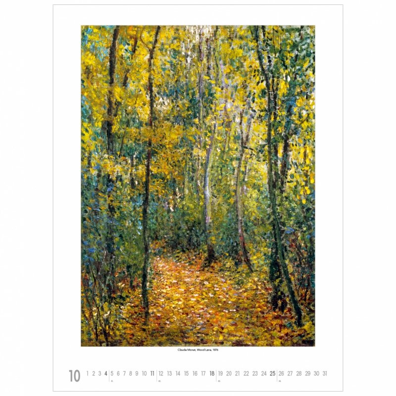 C04 Kalendarz ścienny wieloplanszowy Claude Monet 2026 Z NADRUKIEM