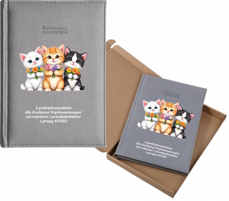 kalendarz dla nauczyciela na rok 2026/2027 z pudełkiem w komplecie