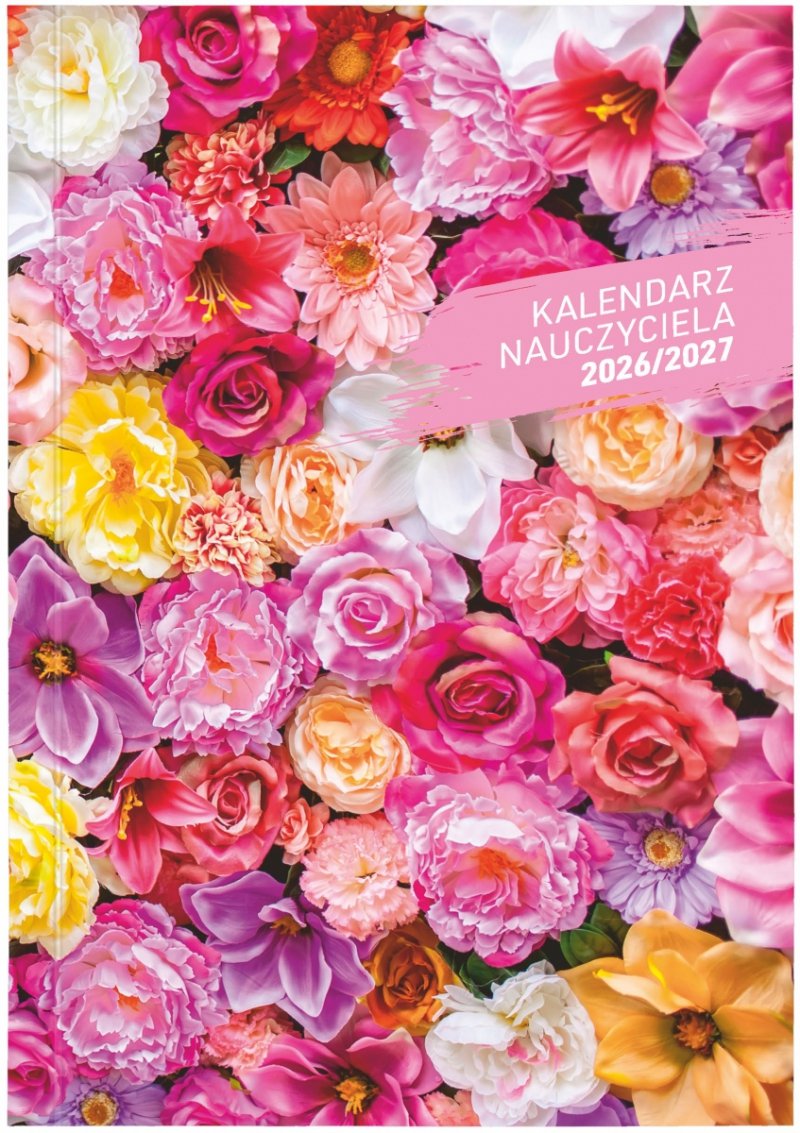 kalendarz książkowy w elastycznej oprawie PCV, lekki dla nauczycieli na rok szkolny 2026/2027