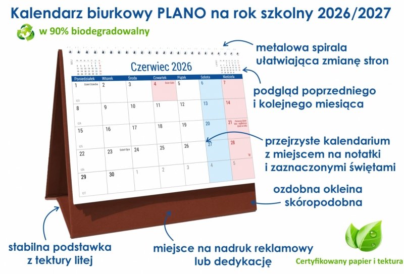 opis kalendarza szkolnego na rok 2026/2027