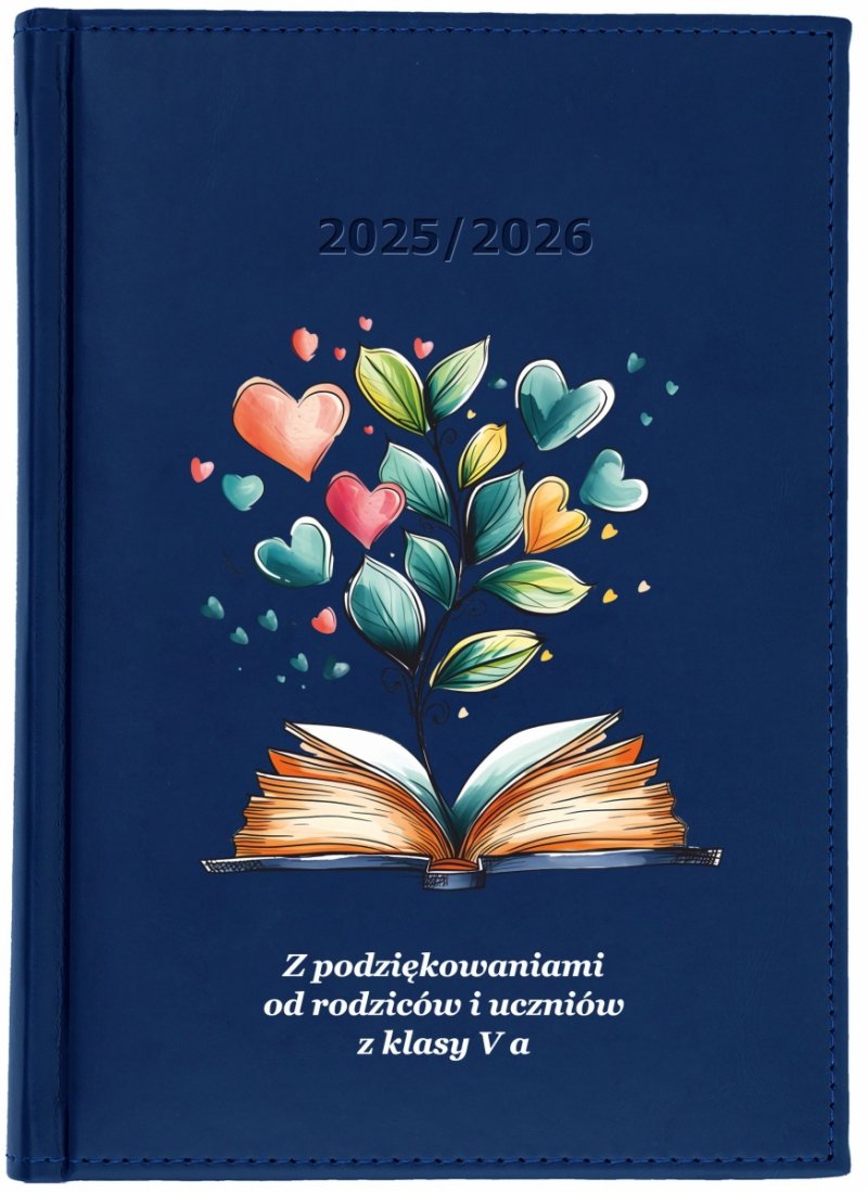 kalendarz książkowy na rok szkolny 2025/2026 z dedykacją dla nauczyciela