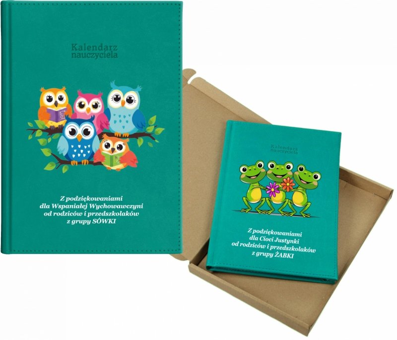 kalendarz dla nauczyciela na rok 2026/2027 z pudełkiem w komplecie