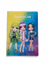 Zeszyt-Rainbow-A5/16k-3-linia-kolorowa 