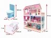 Domek-drewniany-dla-lalek-Różowa-Willa-70cm-LED-2