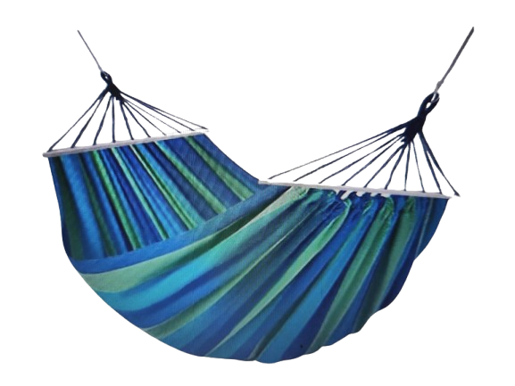 Hamak ogrodowy dwuosobowy 260x160cm z drążkiem