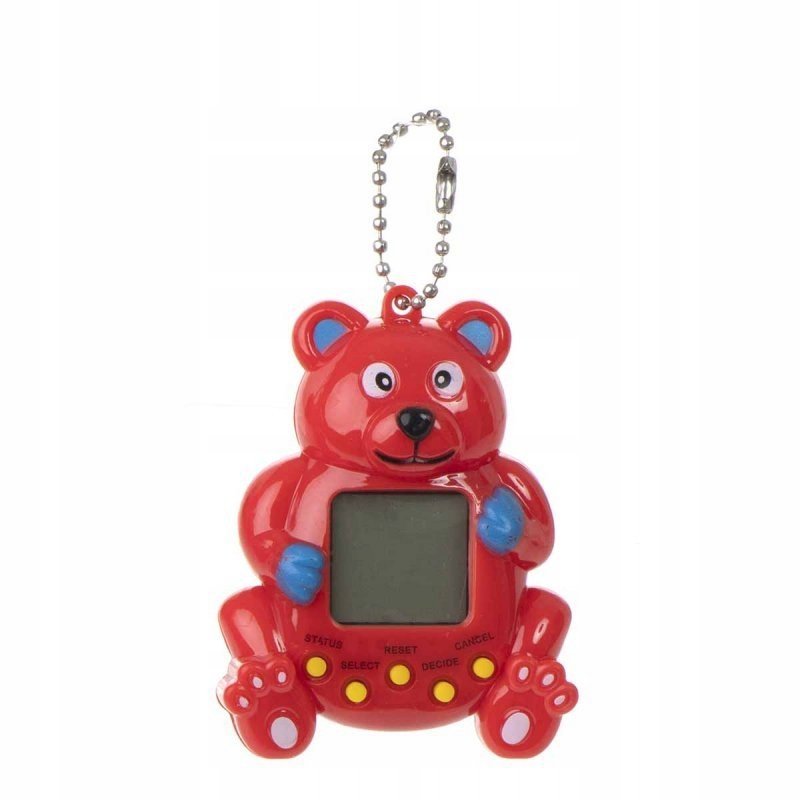 Zabawka-Tamagotchi-elektroniczna-gra-miś-czerwony