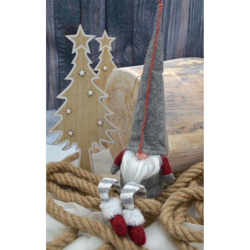 Skrzat dekoracyjny 45 cm - szary