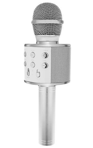 Mikrofon-dla-dzieci-karaoke-z-głośnikiem-srebrny-23x7,5