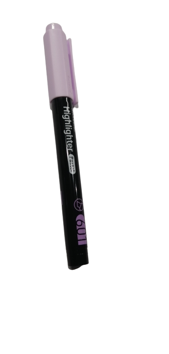 Cienki zakreślacz Highlighter  fioletowy pastelowy