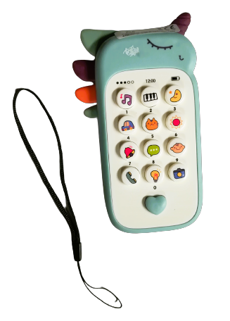 Zabawka-telefon-dźwięk-plastikowy-jednorożec-16x6cm