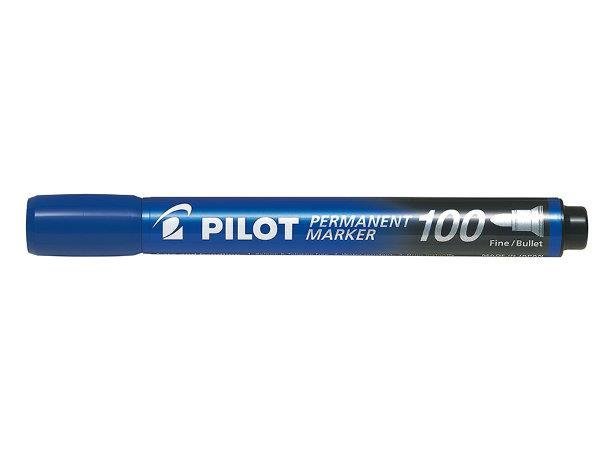 Niebieski-marker-permanentny-Pilot 