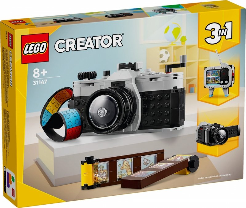 Klocki LEGO Creator - Aparat w stylu retro 3w1