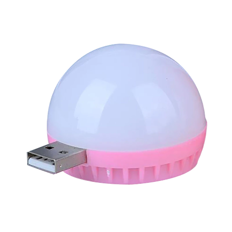 Lampka-do-laptopa-powerbanku-mini-żarówka-USB-różowa