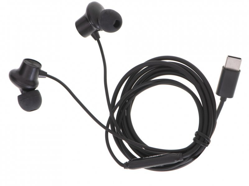 Słuchawki douszne przewodowe z mikrofonem typ c EP42 USB czarne