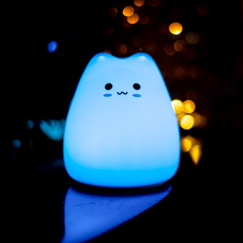 Lampka-nocna-silikonowa-LED-kot