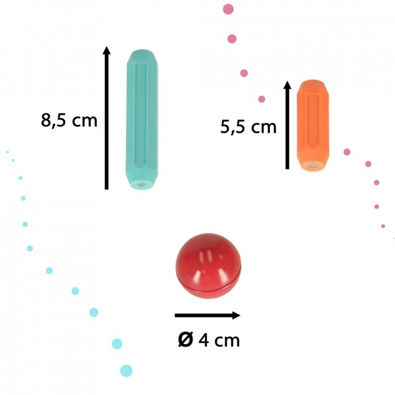 Klocki magnetyczne magnetic sticks duże patyczki dla małych dzieci 25 elementów
