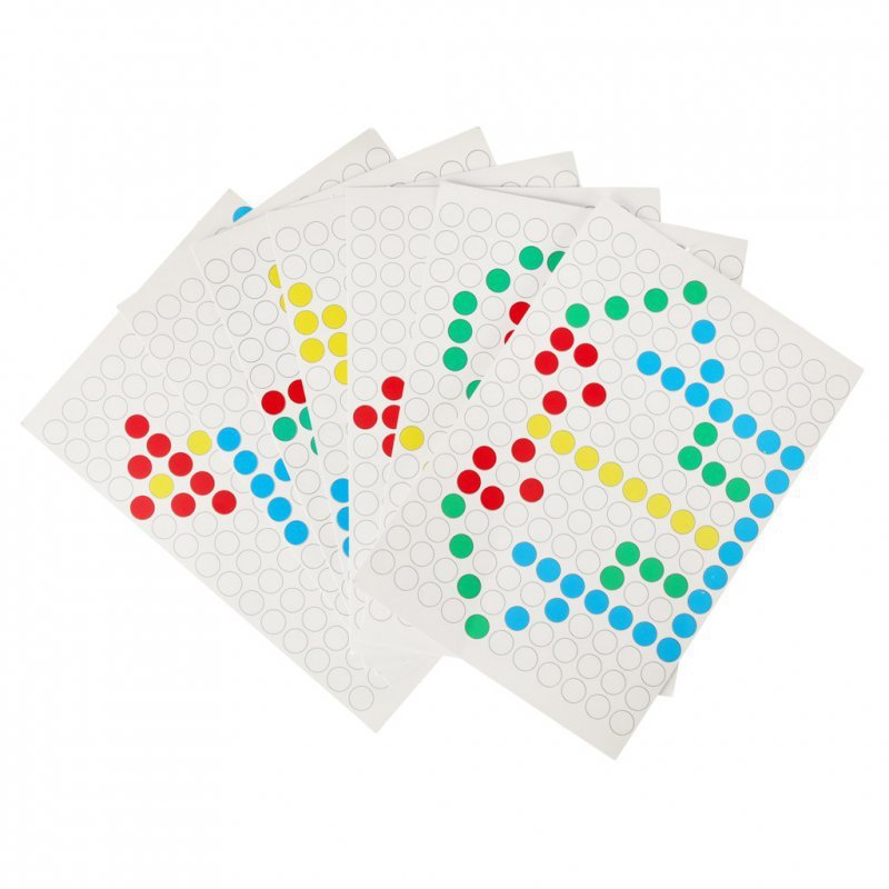Tablica magnetyczna montessori mozaika kolorowe kropki żółta 26 x 26 cm