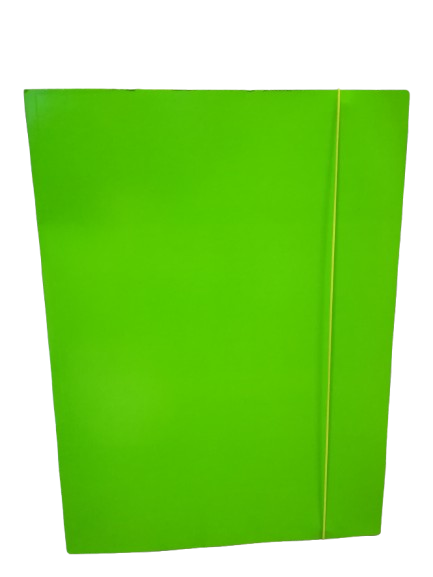 TECZKA Z GUMKĄ A3 FLUO  KOLOR ZIELONA