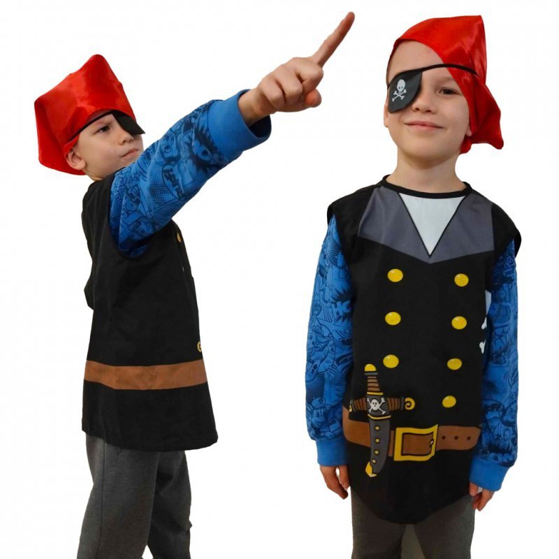 Kostium  karnawałowy strój  przebranie pirat żeglarz 3-8 lat