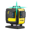 Nivel System CL4D-G Zielony multi-laser krzyżowy (4 x 360°), Bluetooth + Statyw SJJM1EX + Czujnik CLS-4+ Łata LS-24