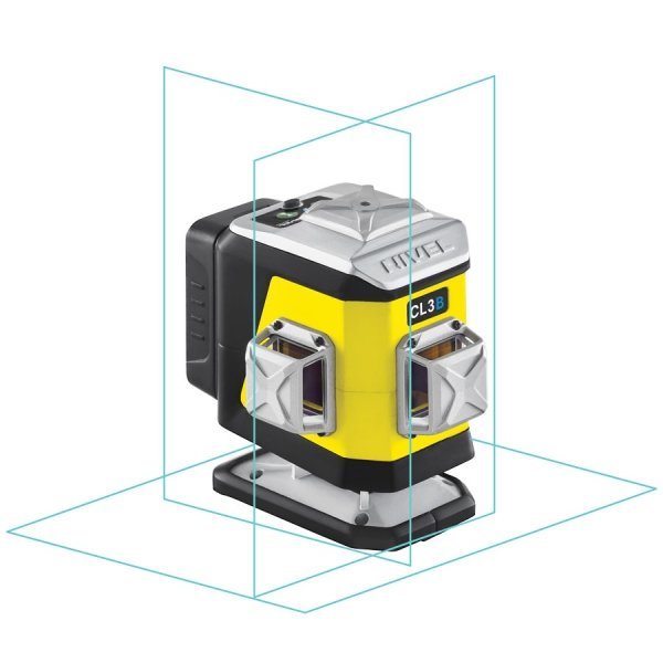 Nivel System CL3B Niebieski multi-laser krzyżowy (3 x 360°), Bluetooth + Statyw SJJM1EX + czujnik CLS4