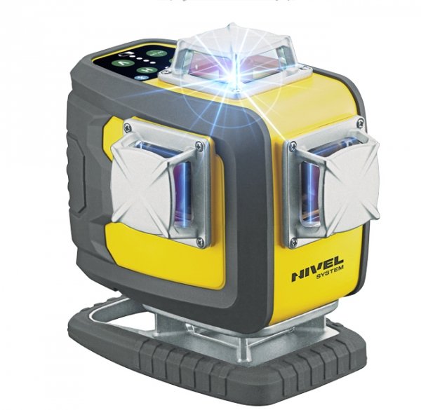 Nivel System CL4D-B Niebieski multi-laser krzyżowy (4 x 360°), Bluetooth + SJJM1EX