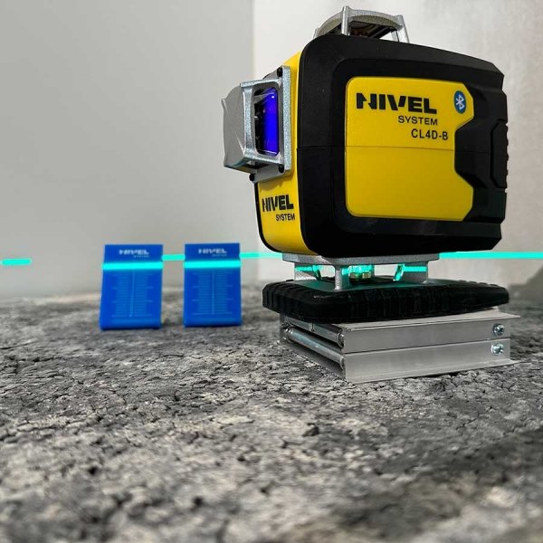 Nivel System CL4D-B Niebieski multi-laser krzyżowy (4 x 360°), Bluetooth + SJJM1EX + RD800 + Łata LS-24