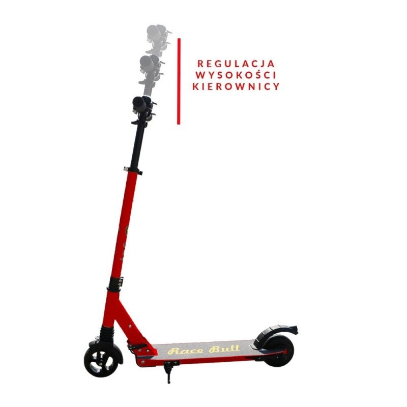 Lekka tania hulajnoga elektryczna czerwona