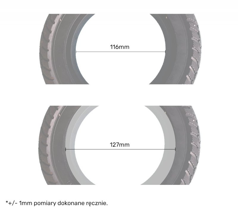 Pełna opona do hulajnogi elektrycznej 8&quot; 200x50 np. Tomini H05 