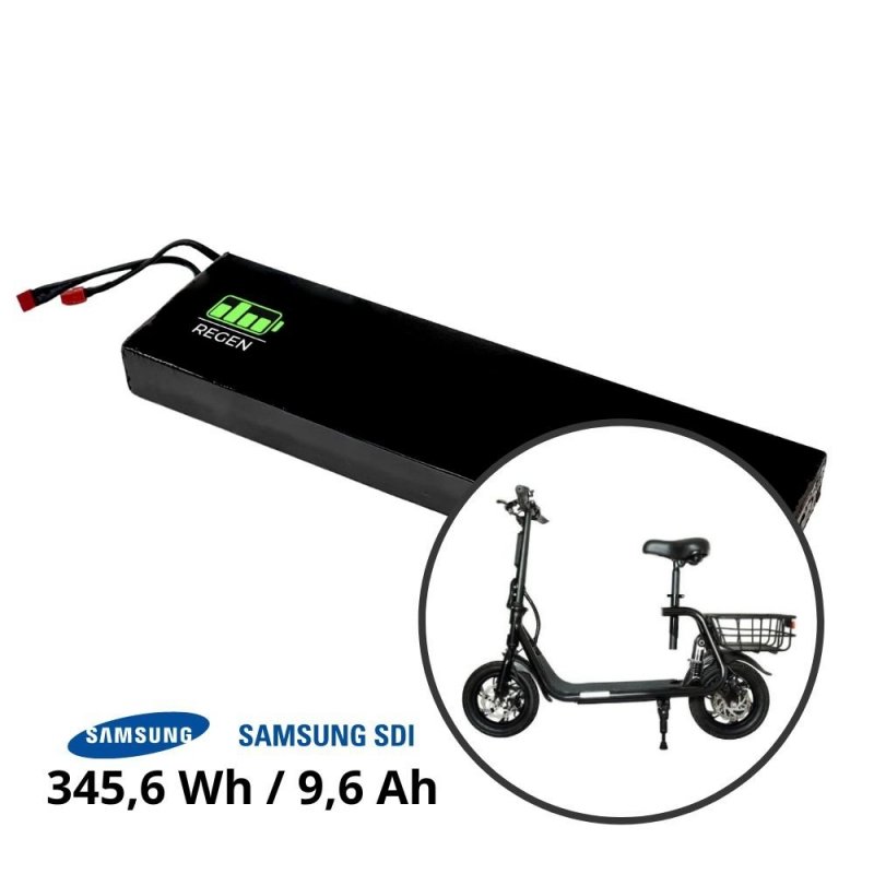 Bateria do DocGreen 300W z Lidla do 26km - Samsung 9,6Ah 345,6Wh