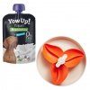 ZESTAW! SPIN Interaktywna Miska FLOWER Orange + YOW UP! Prebiotyki Jogurt naturalny dla psa 115g