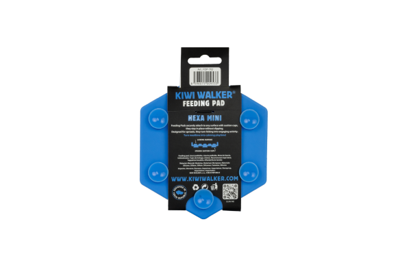 Kiwi Walker Hexa Feeding Pad Mini – mata do lizania dla psa i kota niebieska