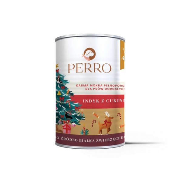 PERRO Indyk z cukinią karma mokra dla psa 400g