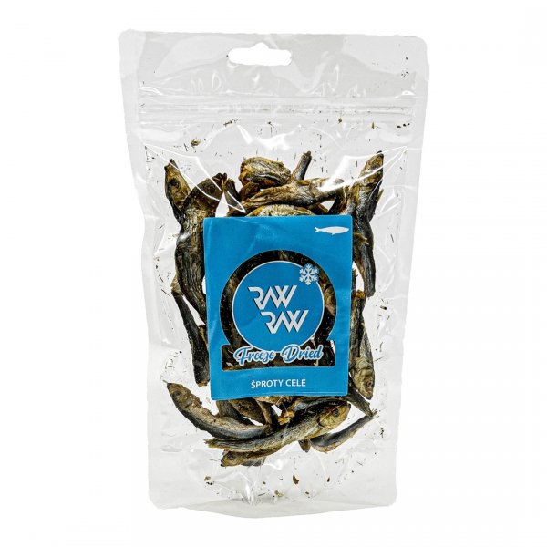RAW RAW Liofilizowane szprotki 50g