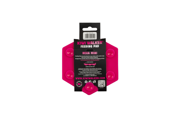 Kiwi Walker Hexa Feeding Pad Mini – mata do lizania dla psa i kota różowa