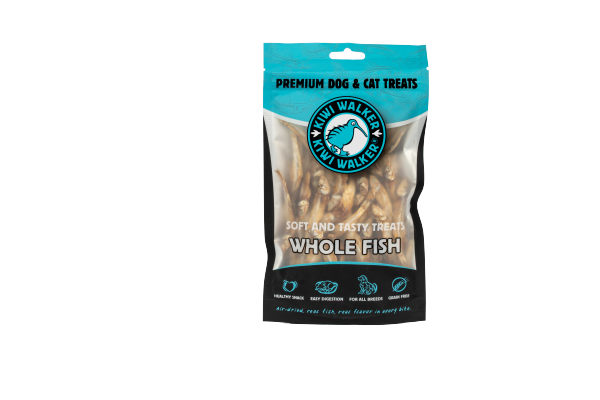 Kiwi Walker 100% CAŁA RYBA Przysmaki suszone powietrzem dla psa i kota 100g